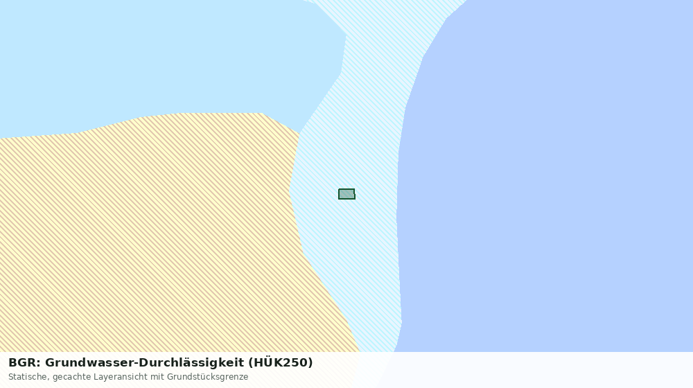 Statische Kartenansicht: BGR: Grundwasser-Durchlässigkeit (HÜK250)