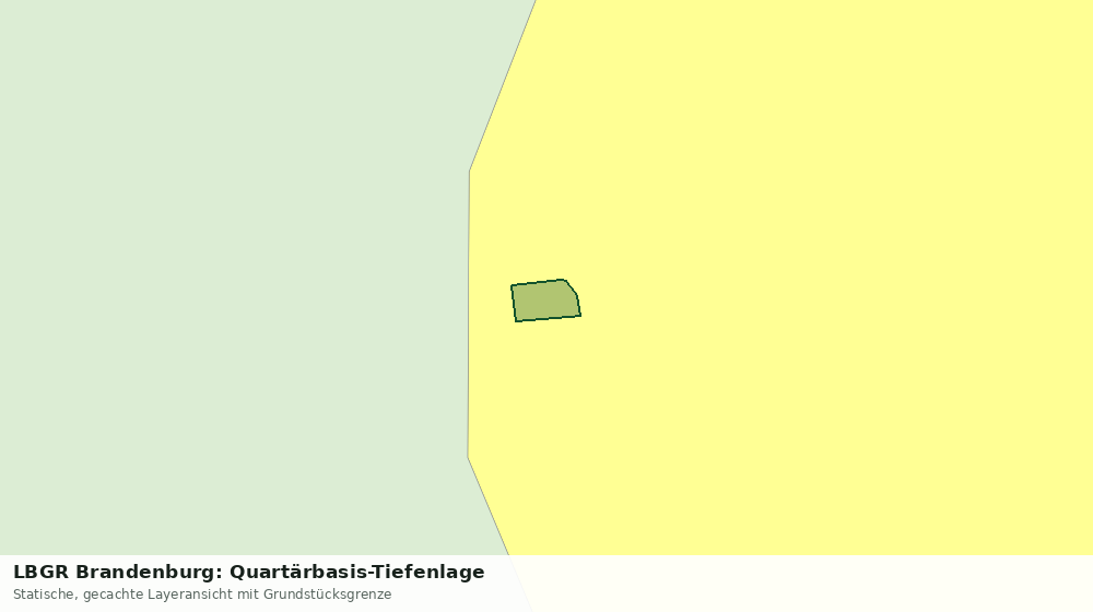 Statische Kartenansicht: LBGR Brandenburg: Quartärbasis-Tiefenlage