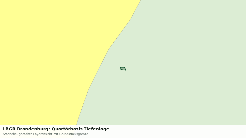 Statische Kartenansicht: LBGR Brandenburg: Quartärbasis-Tiefenlage