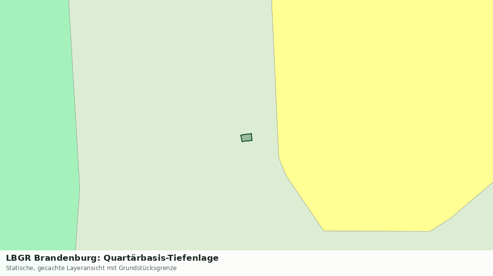Statische Kartenansicht: LBGR Brandenburg: Quartärbasis-Tiefenlage