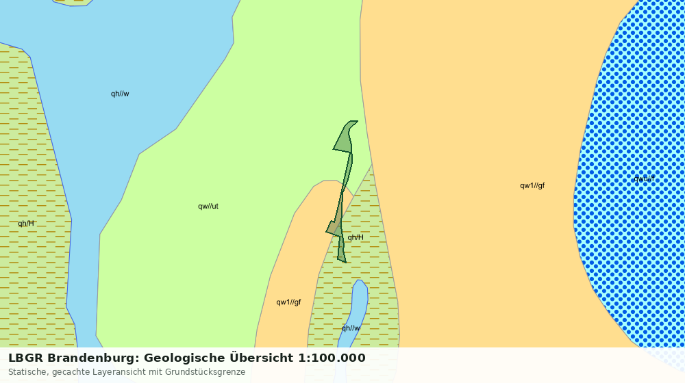 Statische Kartenansicht: LBGR Brandenburg: Geologische Übersicht 1:100.000