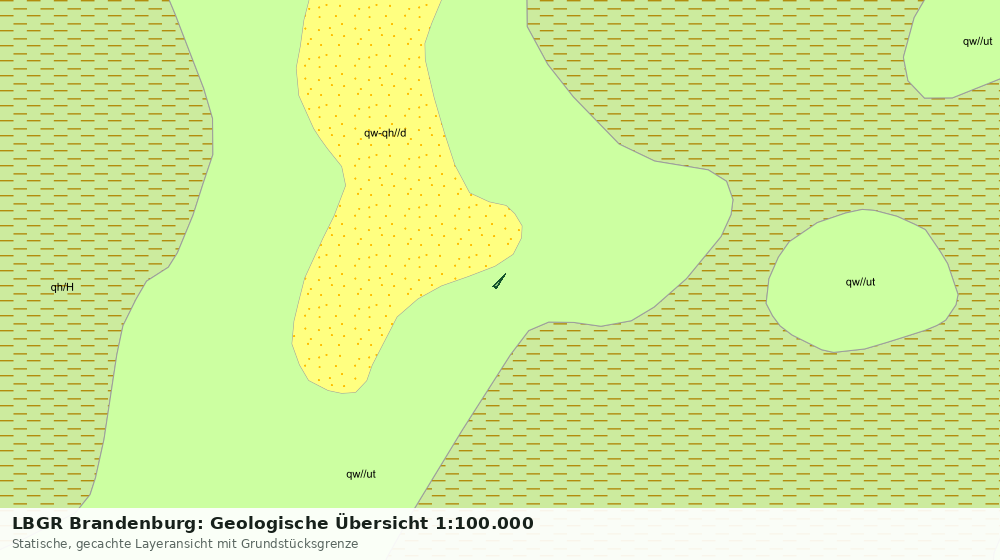 Statische Kartenansicht: LBGR Brandenburg: Geologische Übersicht 1:100.000