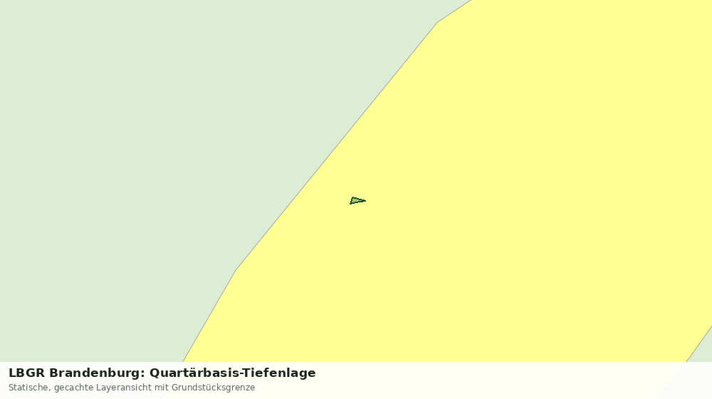 Statische Kartenansicht: LBGR Brandenburg: Quartärbasis-Tiefenlage