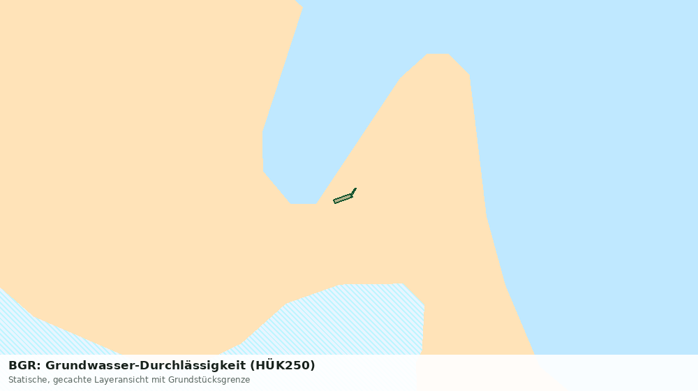 Statische Kartenansicht: BGR: Grundwasser-Durchlässigkeit (HÜK250)