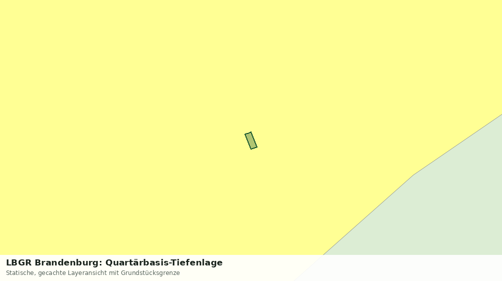 Statische Kartenansicht: LBGR Brandenburg: Quartärbasis-Tiefenlage