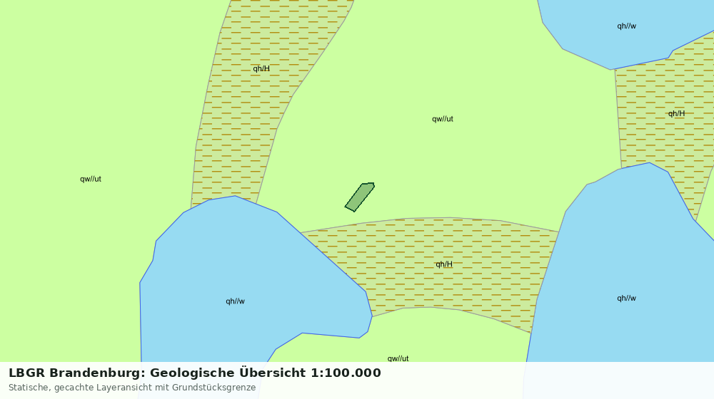 Statische Kartenansicht: LBGR Brandenburg: Geologische Übersicht 1:100.000