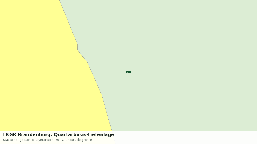 Statische Kartenansicht: LBGR Brandenburg: Quartärbasis-Tiefenlage
