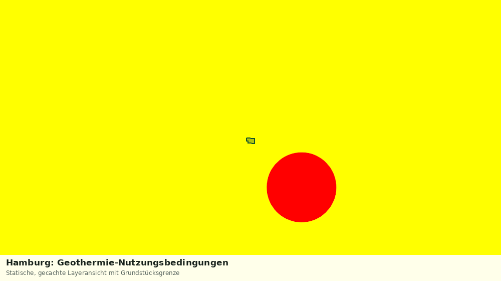 Statische Kartenansicht: Hamburg: Geothermie-Nutzungsbedingungen