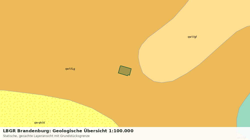 Statische Kartenansicht: LBGR Brandenburg: Geologische Übersicht 1:100.000