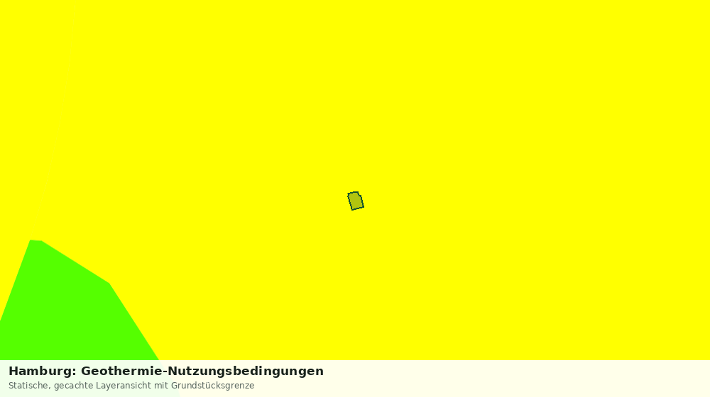 Statische Kartenansicht: Hamburg: Geothermie-Nutzungsbedingungen