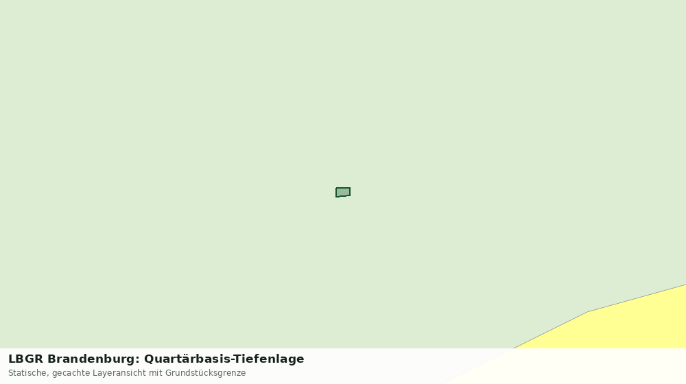 Statische Kartenansicht: LBGR Brandenburg: Quartärbasis-Tiefenlage