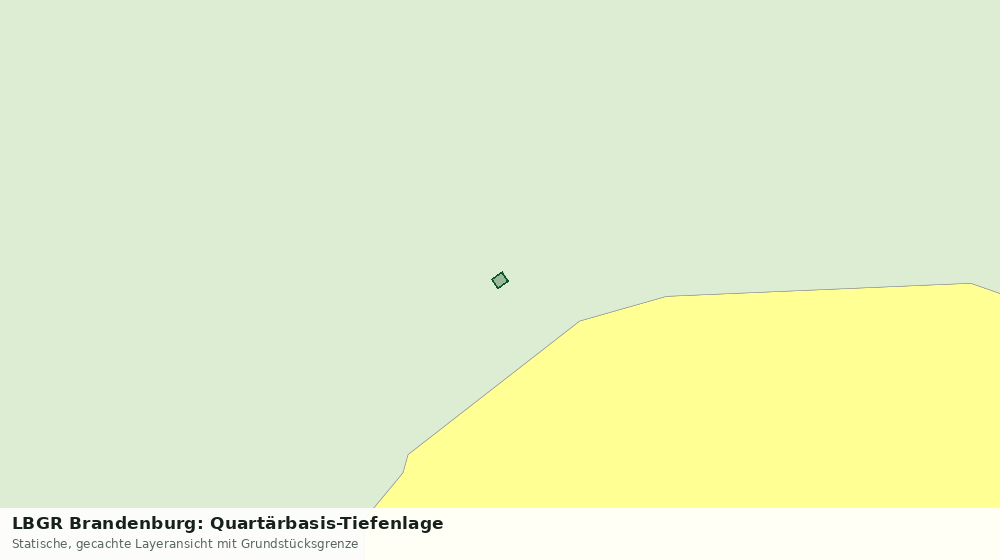 Statische Kartenansicht: LBGR Brandenburg: Quartärbasis-Tiefenlage