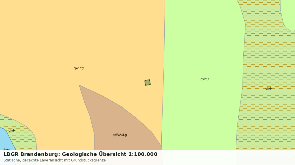 Statische Kartenansicht: LBGR Brandenburg: Geologische Übersicht 1:100.000