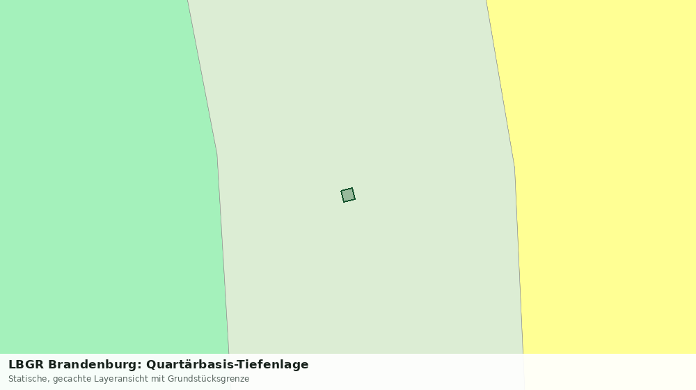 Statische Kartenansicht: LBGR Brandenburg: Quartärbasis-Tiefenlage