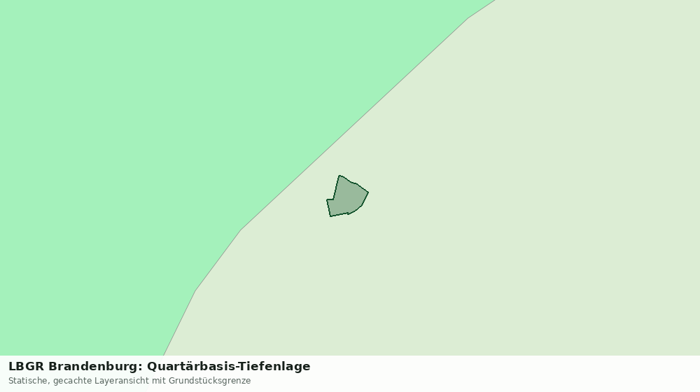 Statische Kartenansicht: LBGR Brandenburg: Quartärbasis-Tiefenlage