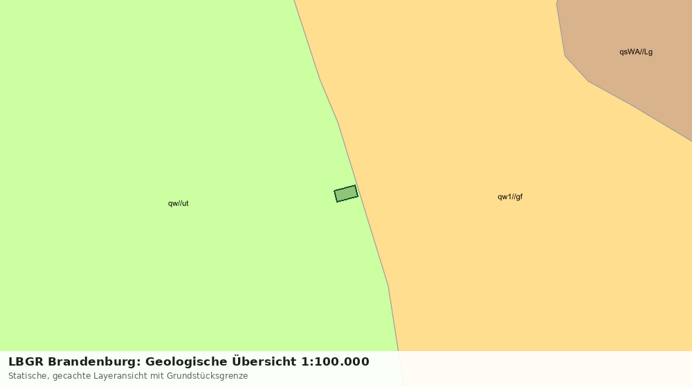 Statische Kartenansicht: LBGR Brandenburg: Geologische Übersicht 1:100.000