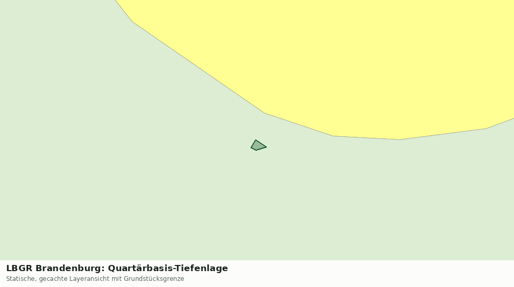 Statische Kartenansicht: LBGR Brandenburg: Quartärbasis-Tiefenlage