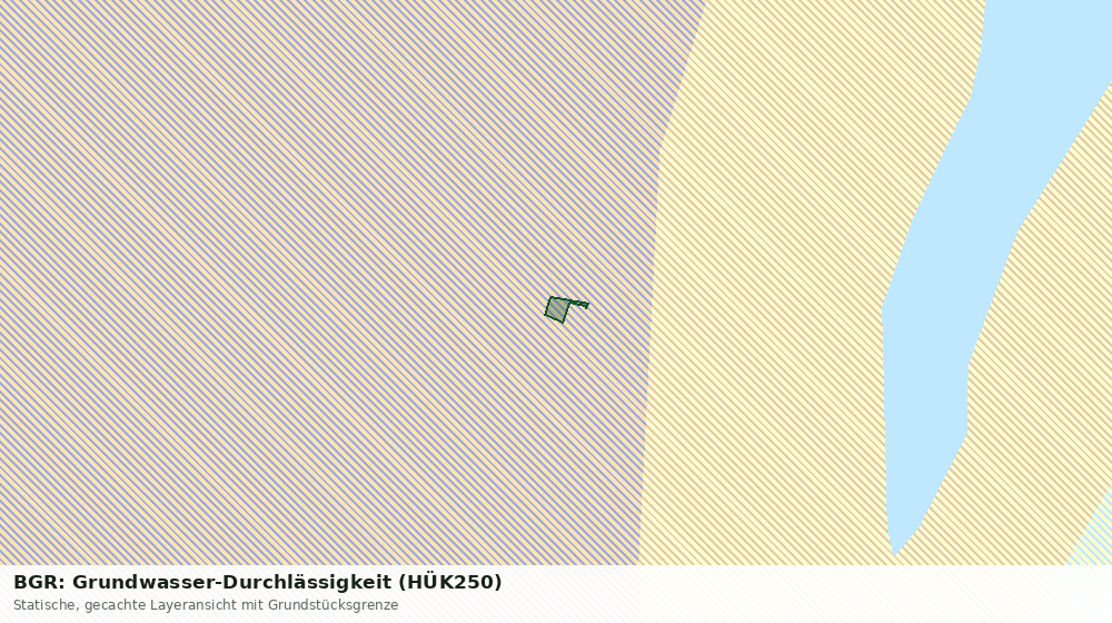 Statische Kartenansicht: BGR: Grundwasser-Durchlässigkeit (HÜK250)