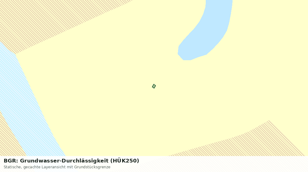 Statische Kartenansicht: BGR: Grundwasser-Durchlässigkeit (HÜK250)