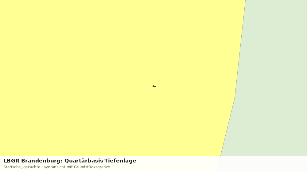 Statische Kartenansicht: LBGR Brandenburg: Quartärbasis-Tiefenlage