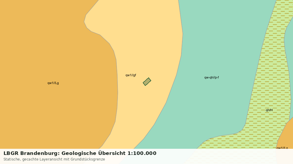 Statische Kartenansicht: LBGR Brandenburg: Geologische Übersicht 1:100.000