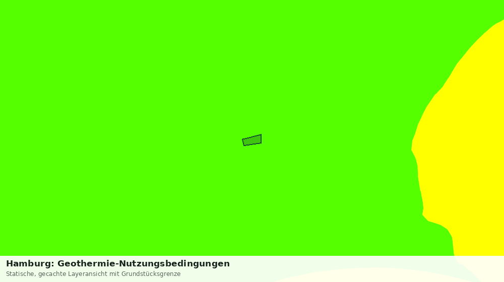 Statische Kartenansicht: Hamburg: Geothermie-Nutzungsbedingungen