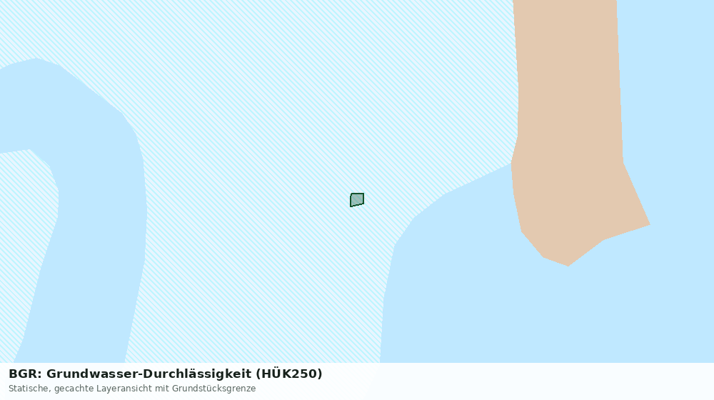 Statische Kartenansicht: BGR: Grundwasser-Durchlässigkeit (HÜK250)