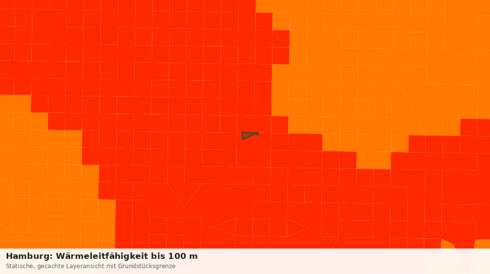 Statische Kartenansicht: Hamburg: Wärmeleitfähigkeit bis 100 m