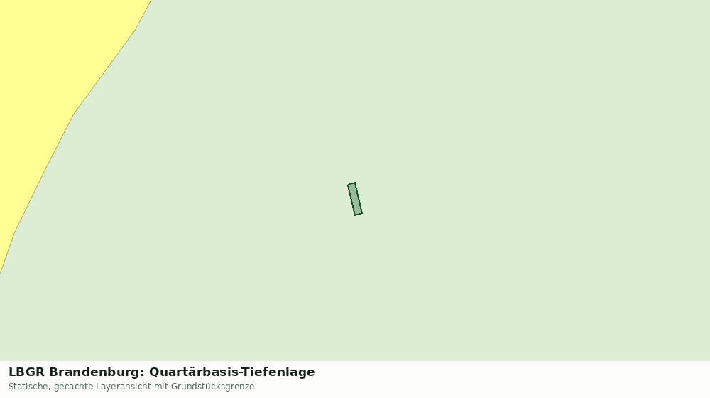 Statische Kartenansicht: LBGR Brandenburg: Quartärbasis-Tiefenlage