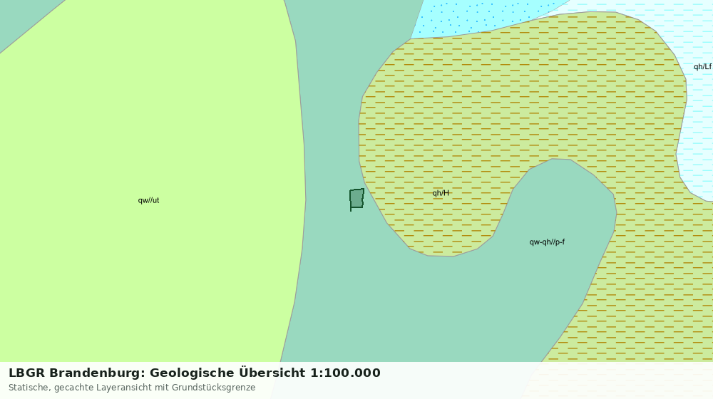 Statische Kartenansicht: LBGR Brandenburg: Geologische Übersicht 1:100.000