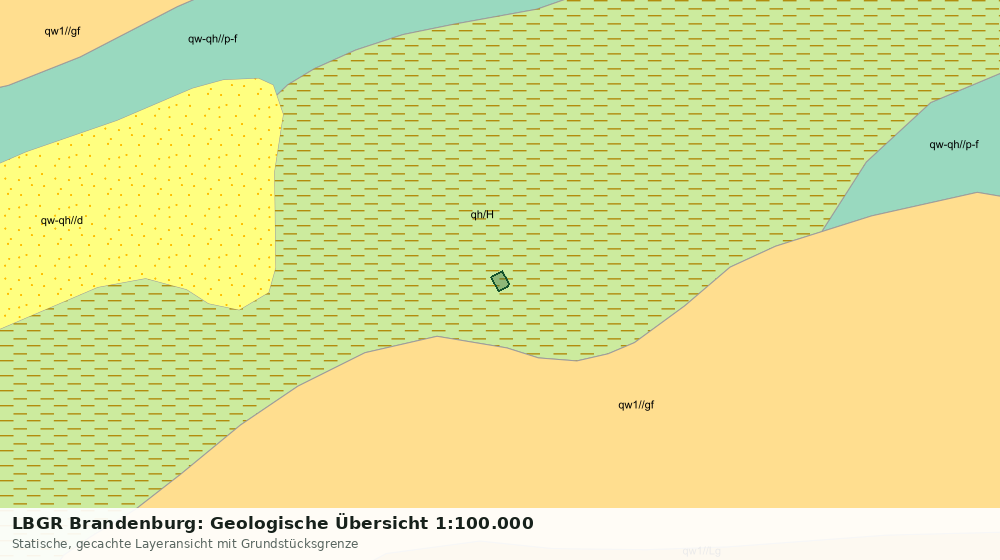Statische Kartenansicht: LBGR Brandenburg: Geologische Übersicht 1:100.000