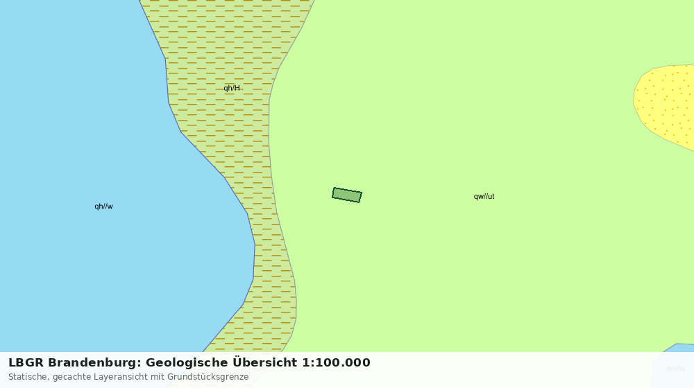 Statische Kartenansicht: LBGR Brandenburg: Geologische Übersicht 1:100.000