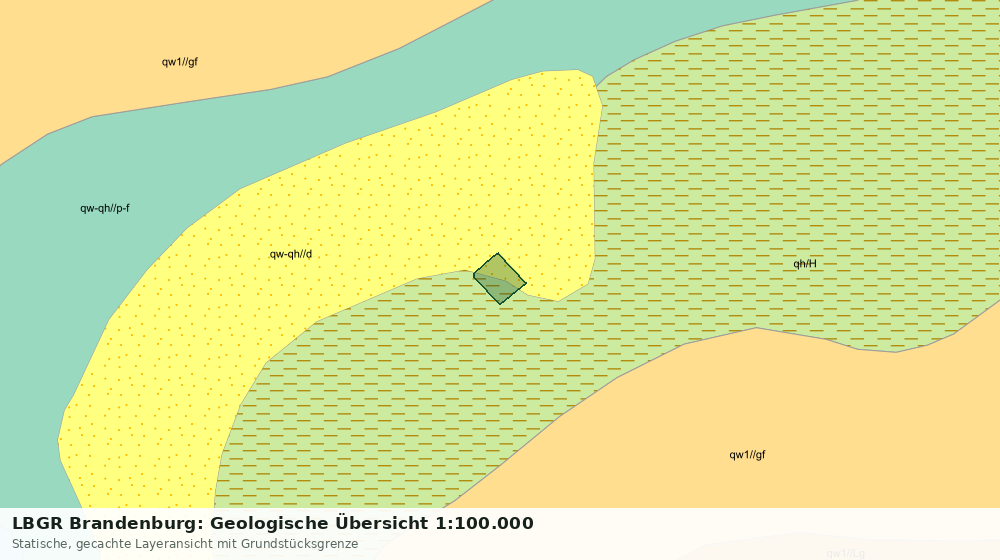 Statische Kartenansicht: LBGR Brandenburg: Geologische Übersicht 1:100.000