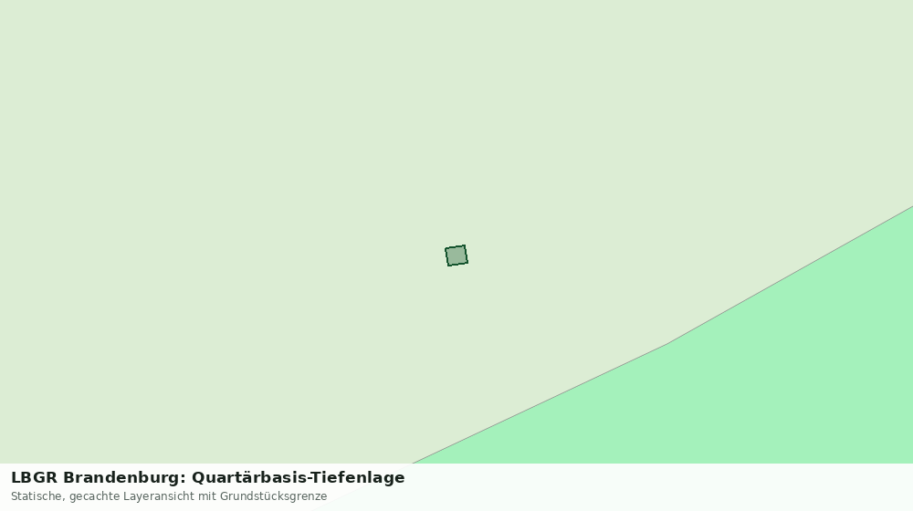 Statische Kartenansicht: LBGR Brandenburg: Quartärbasis-Tiefenlage