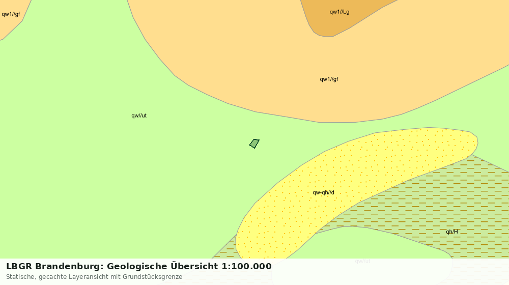 Statische Kartenansicht: LBGR Brandenburg: Geologische Übersicht 1:100.000
