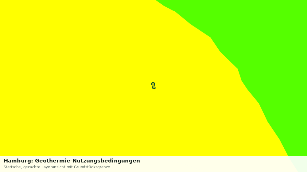 Statische Kartenansicht: Hamburg: Geothermie-Nutzungsbedingungen