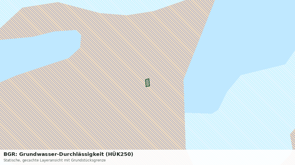 Statische Kartenansicht: BGR: Grundwasser-Durchlässigkeit (HÜK250)