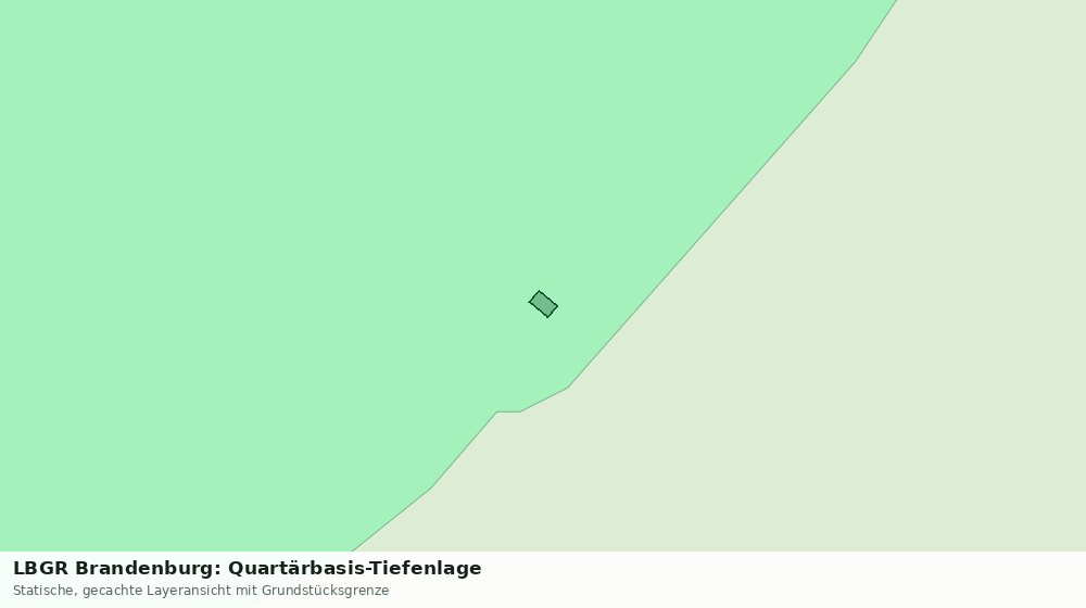 Statische Kartenansicht: LBGR Brandenburg: Quartärbasis-Tiefenlage