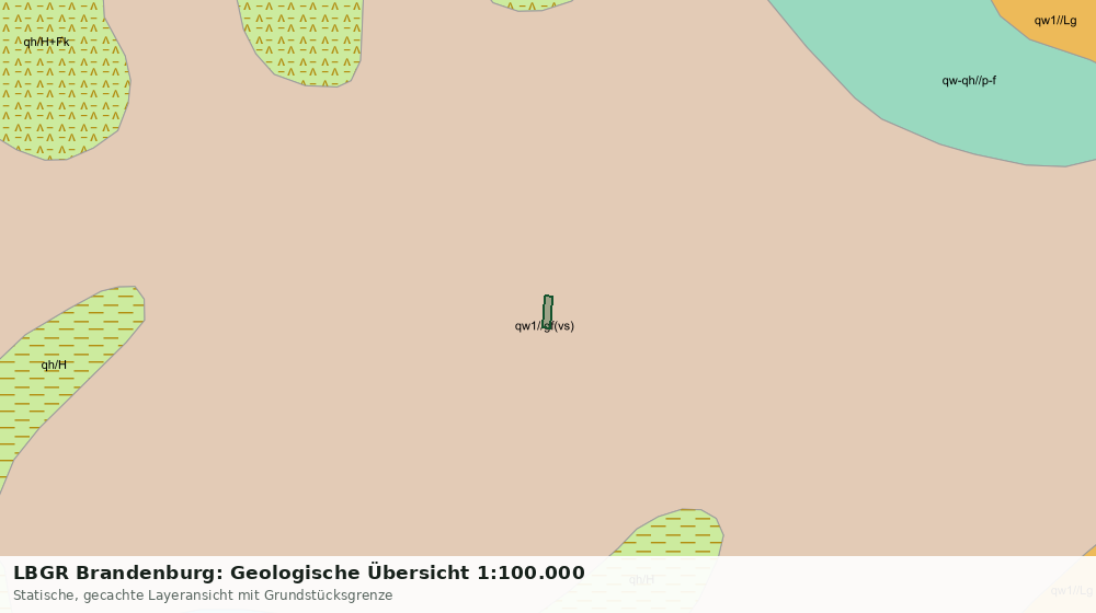 Statische Kartenansicht: LBGR Brandenburg: Geologische Übersicht 1:100.000