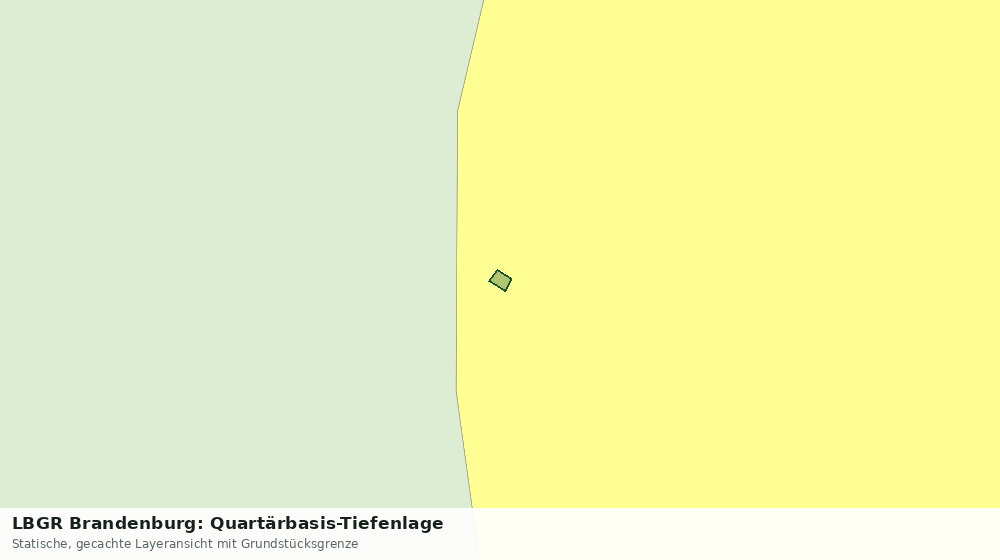 Statische Kartenansicht: LBGR Brandenburg: Quartärbasis-Tiefenlage