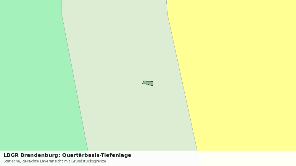 Statische Kartenansicht: LBGR Brandenburg: Quartärbasis-Tiefenlage