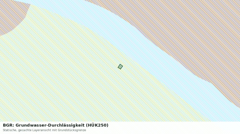 Statische Kartenansicht: BGR: Grundwasser-Durchlässigkeit (HÜK250)