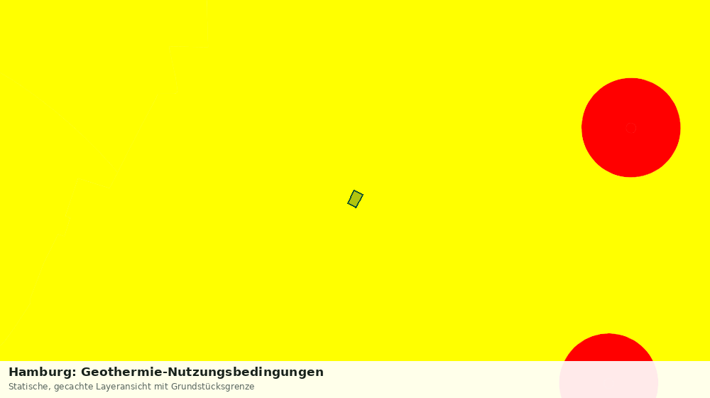Statische Kartenansicht: Hamburg: Geothermie-Nutzungsbedingungen