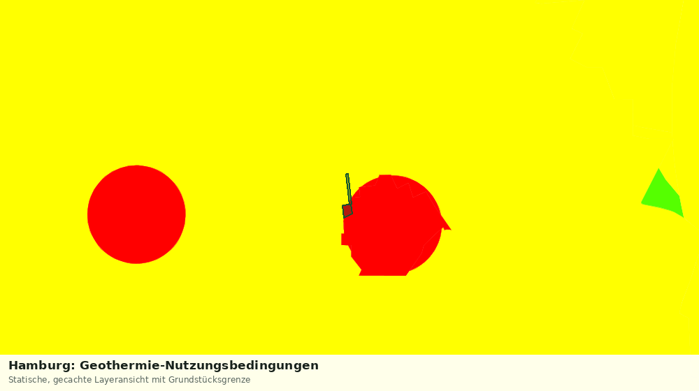 Statische Kartenansicht: Hamburg: Geothermie-Nutzungsbedingungen
