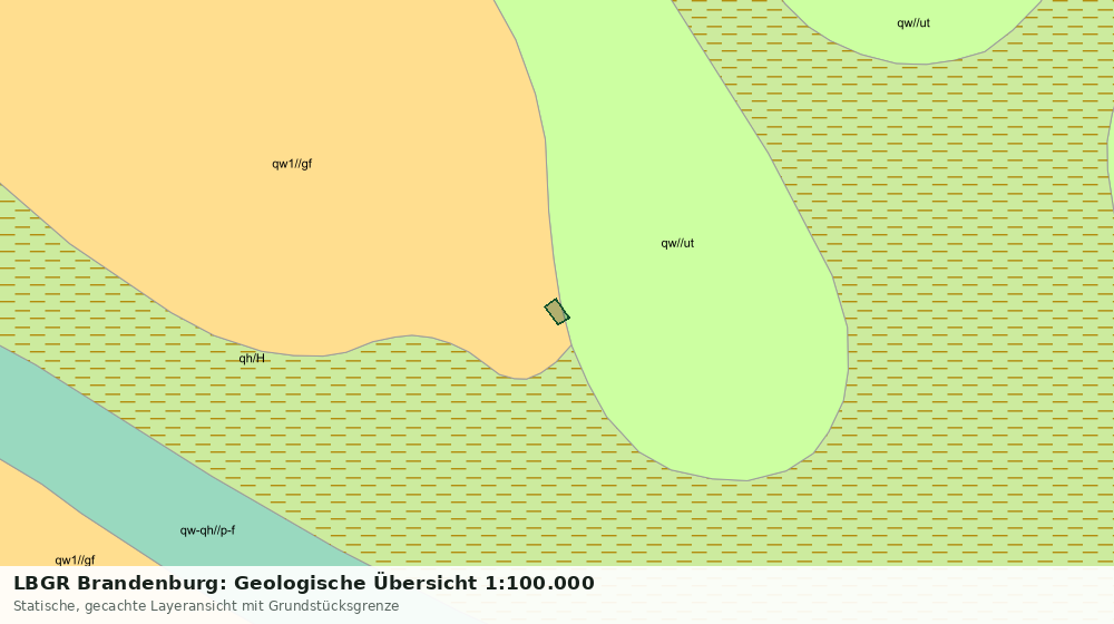 Statische Kartenansicht: LBGR Brandenburg: Geologische Übersicht 1:100.000