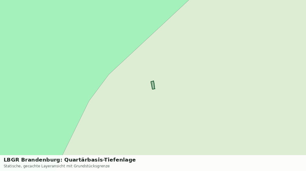 Statische Kartenansicht: LBGR Brandenburg: Quartärbasis-Tiefenlage