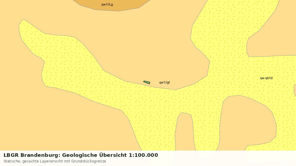 Statische Kartenansicht: LBGR Brandenburg: Geologische Übersicht 1:100.000