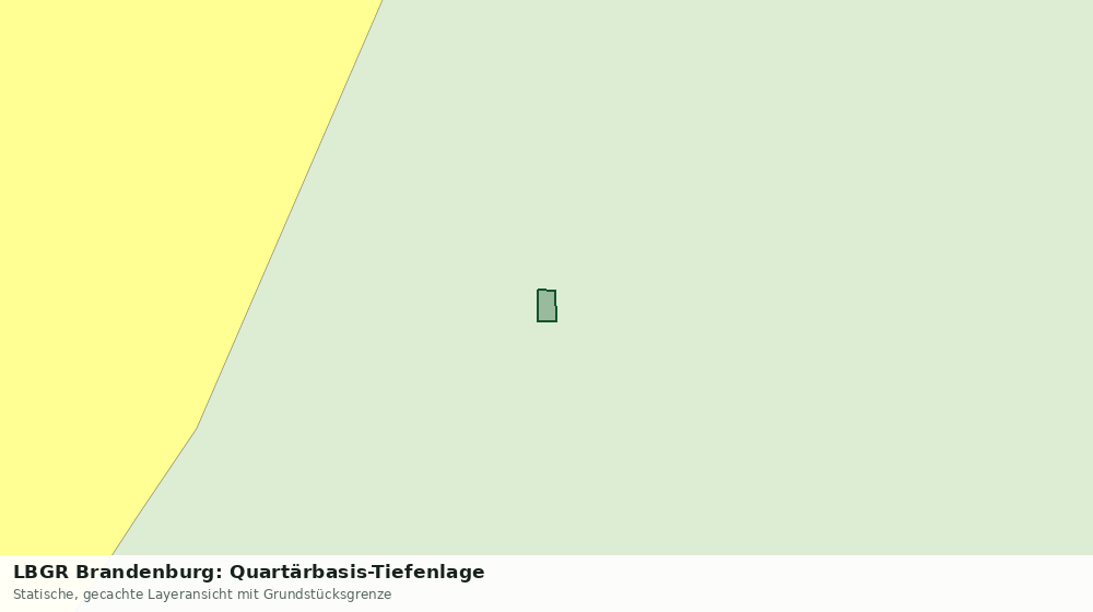 Statische Kartenansicht: LBGR Brandenburg: Quartärbasis-Tiefenlage