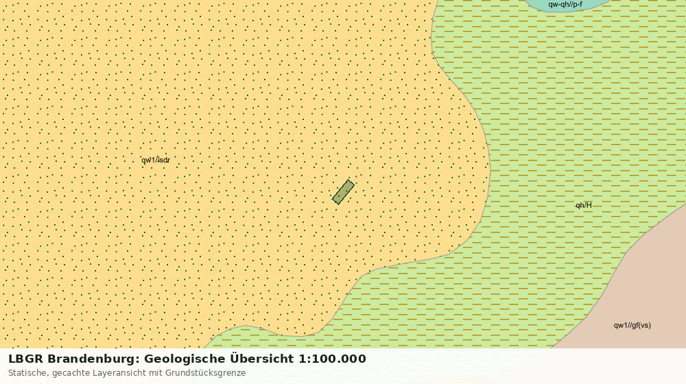 Statische Kartenansicht: LBGR Brandenburg: Geologische Übersicht 1:100.000