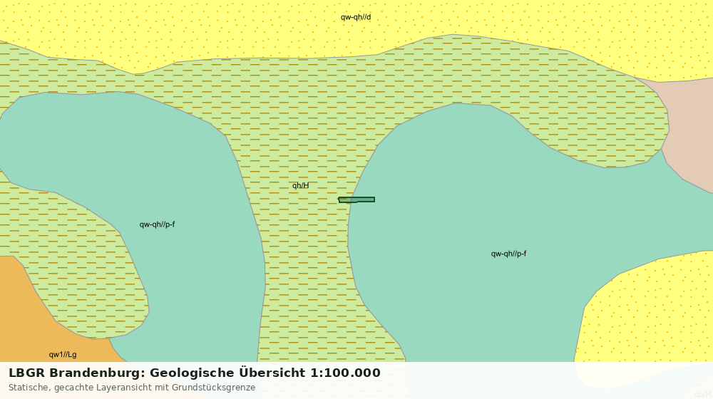 Statische Kartenansicht: LBGR Brandenburg: Geologische Übersicht 1:100.000